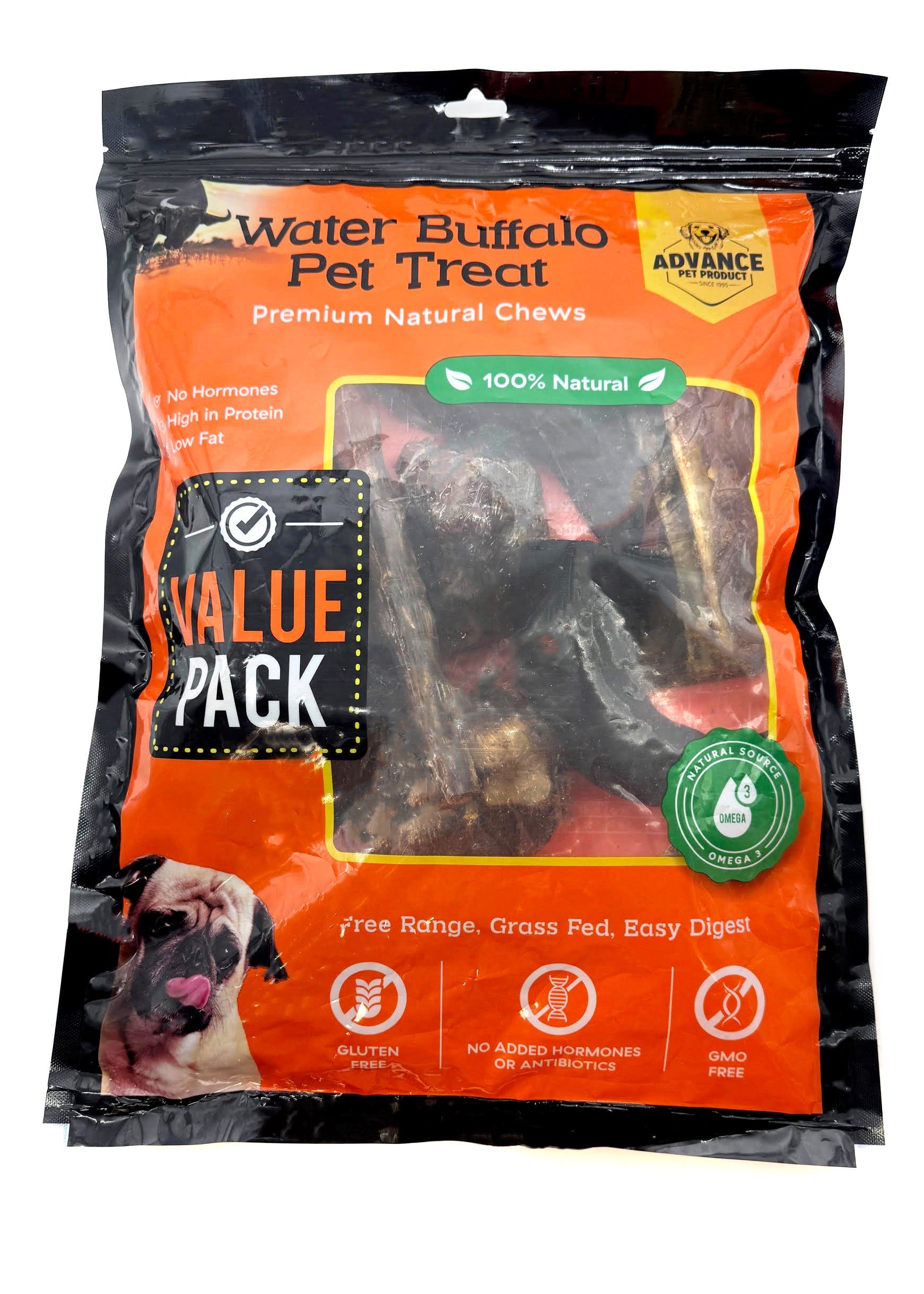 All-Natural Water Buffalo Dog Treat Pack – 12-Piece Grass-Fed. Hormone-Free Chews | Horns. Kneecaps. Rib Bones. Tails & Hooves