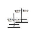 Adjustable H-Shape Double Diner – Raised Pet Feeder for Dogs | Rust-Resistant Steel Bowls | S–XL Sizes Available