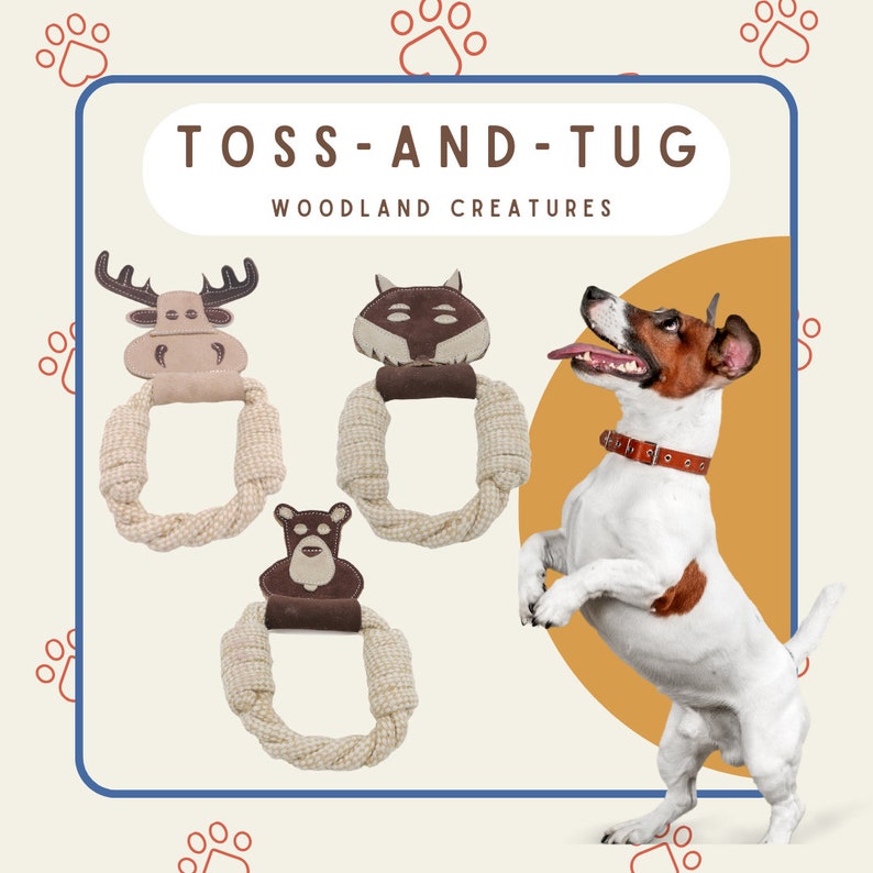 All Natural. Triple Stitched Pet Tug Toy. Durable. pet-safe and eco-friendly.