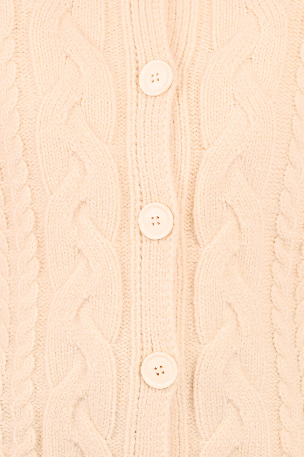 Nika Cable Knit Cardigan - Taupe